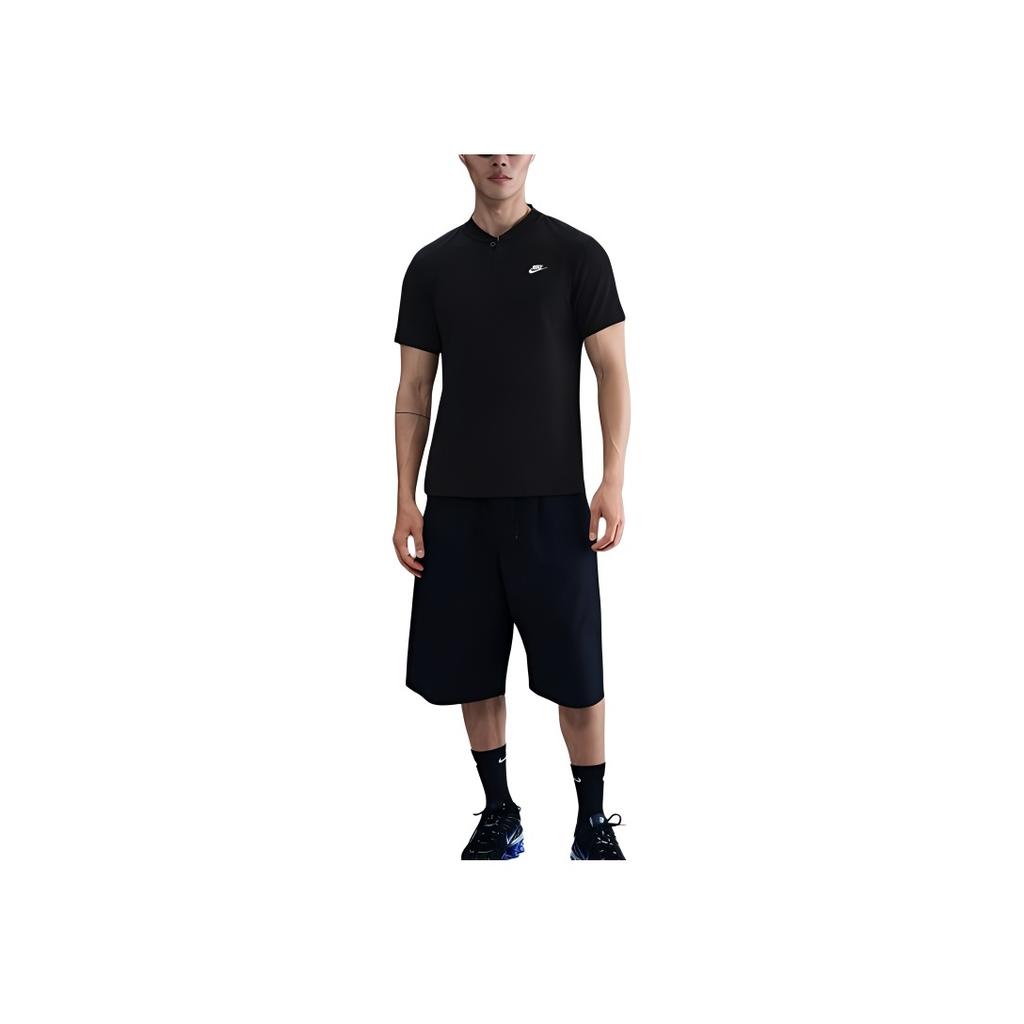 Nike Club Futura Comfortable Crew Neck Short Sleeve T-Shirt Men Tops Black HQ5975010