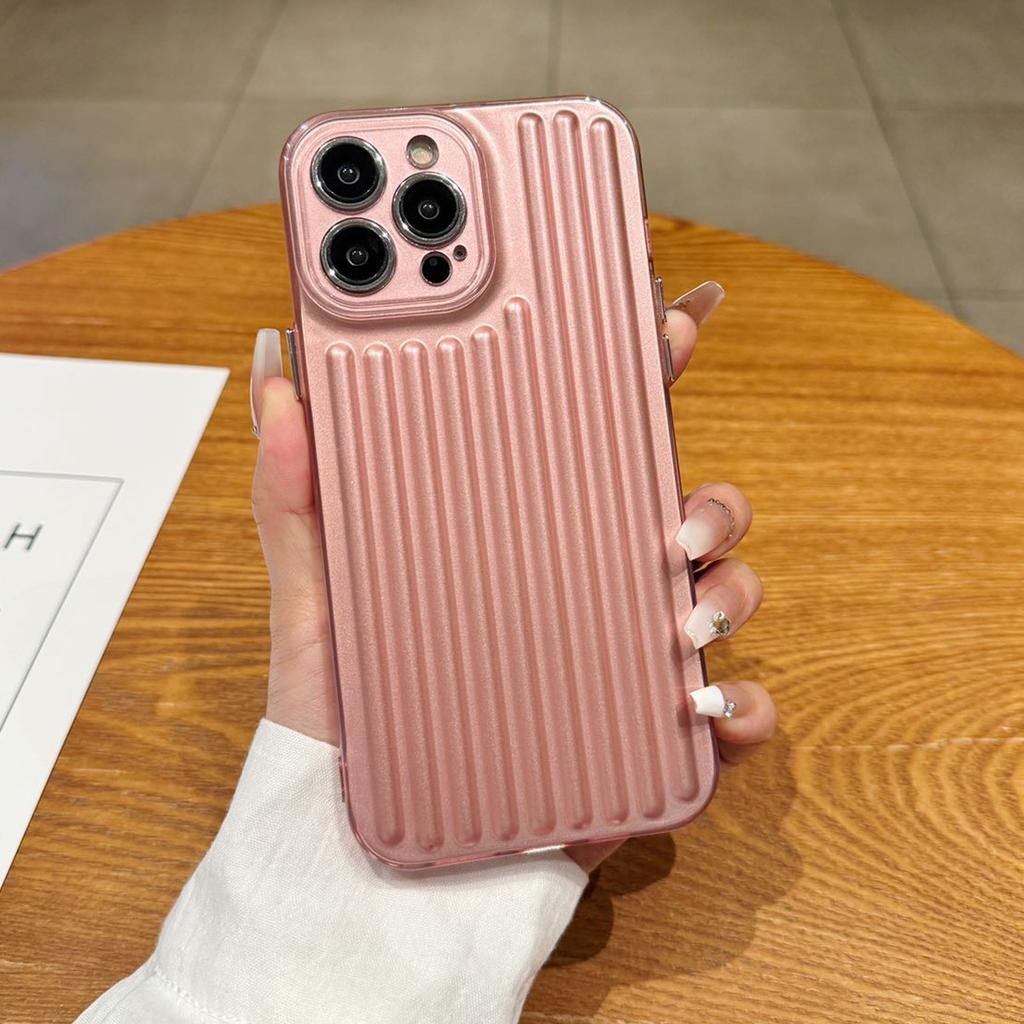 Simple Vertical Pattern Light Column Mobile Phone Case, Anti-fall Mobile Phone Case, Four-corner Airbag Hanging Chain Mobile Phone Case