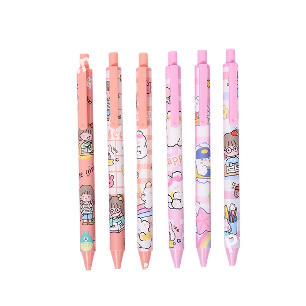 

Pastel Pink Ergonomic Press Mechanism Gel Pen, No Smudge Smooth Writing Design, For Teens School Office Daily Use