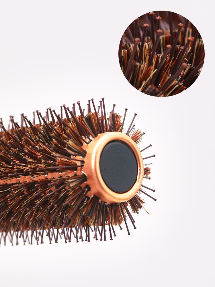 3 Sizes Aluminum Tube Round Brush Professional Salon Styling Tools Hairdressing Curling Hair Brushes Nylon Bristle Detangle Comb