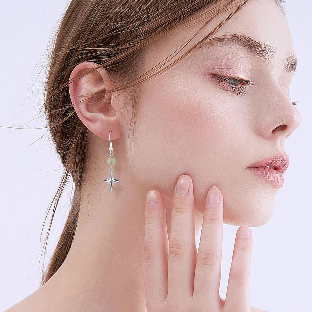 48Pcs 2 Colors Alloy Pendants Star Charm Platinum & Golden 19x12mm 24pcs/color