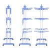 Multifunctional Stainless Steel Foldable Clothes Hanger Coat Rack Floor Hanger Storage Wardrobe Clothing Drying Racks Pink/blue/gray