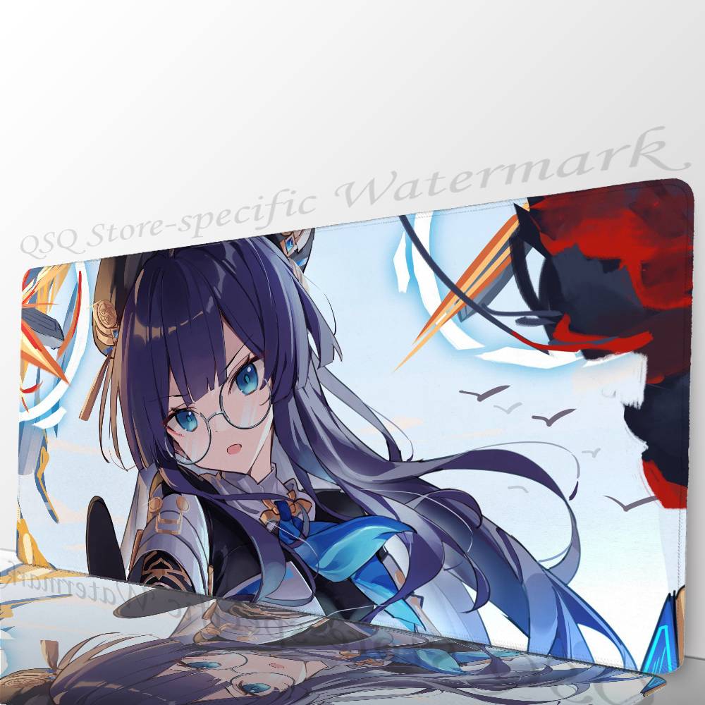 

Pela Anime H-honkai Star Rail Коврик для мыши Нескользящий Подходит для офисных компьютеров Ноутбуков Игровых столов для киберспорта Клавиатура XXL LockEdge700x300x2mm