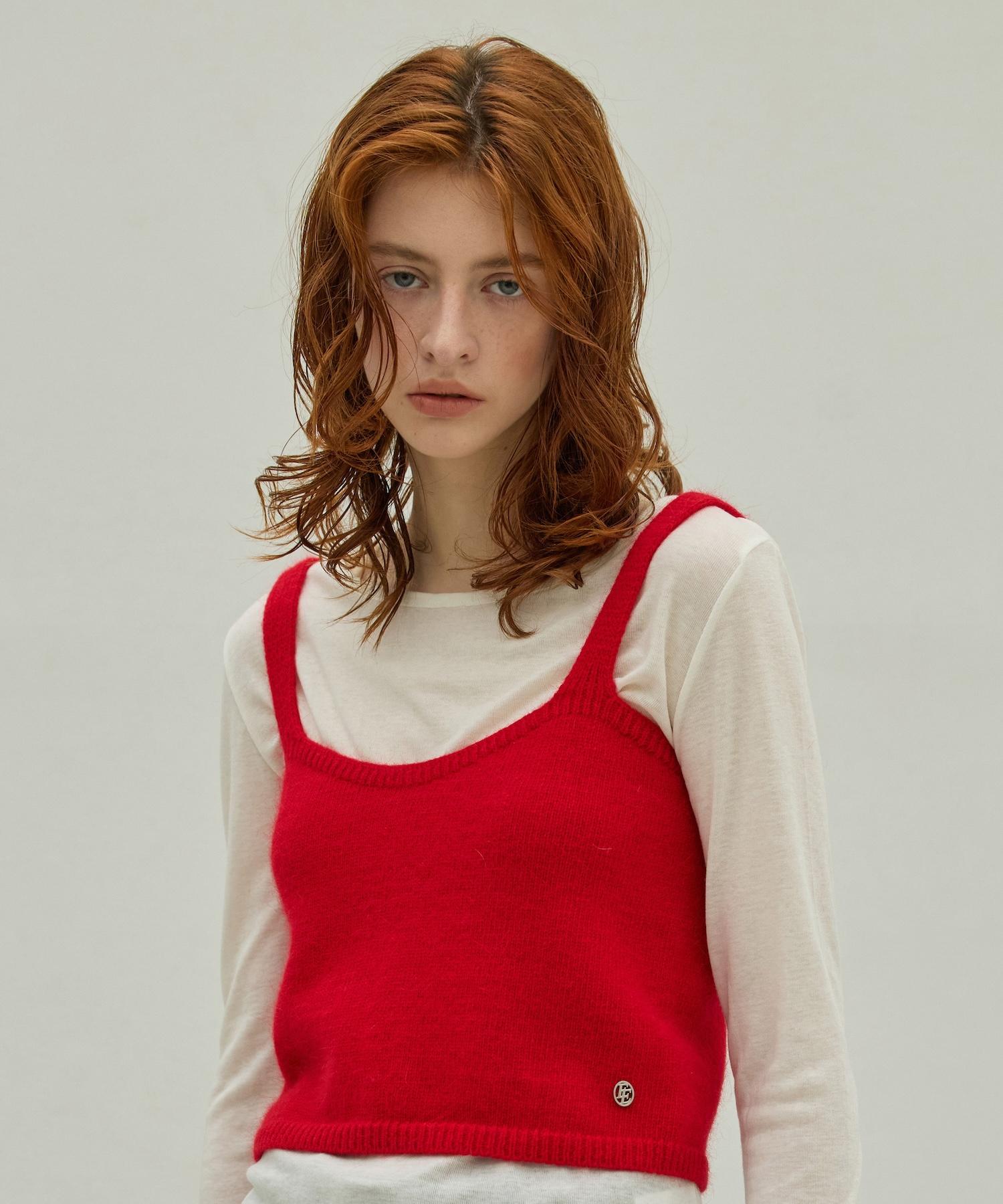 Eliotti Angora Buistier Knit Top_3Color Charcoal/Free