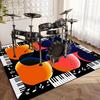 Drum Carpet Rug Soundproof Blanket Professional Rectangle Electronic Jazz Kit Floor Mat For Bass Drum Musical Instrument Mat