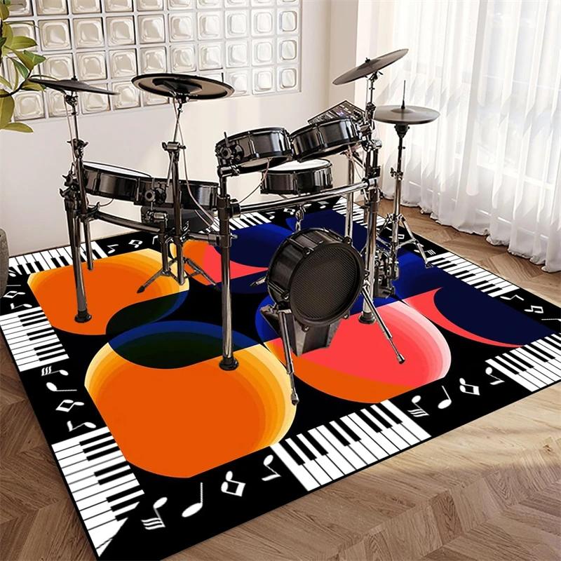 Drum Carpet Rug Soundproof Blanket Professional Rectangle Electronic Jazz Kit Floor Mat For Bass Drum Musical Instrument Mat
