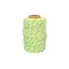 Twine - Cotton - Light Green/White - 25m - Creative Hobbies - Jewelry - CTOP