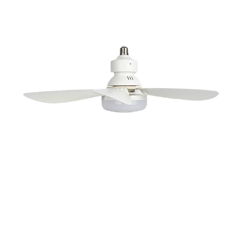 Smart Silent Ceiling Fan Light with E27 Base & 3-Color Dimming