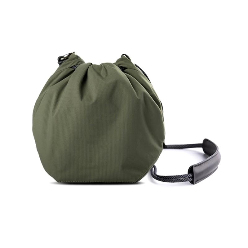 Camera Bag Camera Case Drawstring Soft Camera Bag with Adjustable Strap Vintage DSLR Lens Case Gadget for Travel