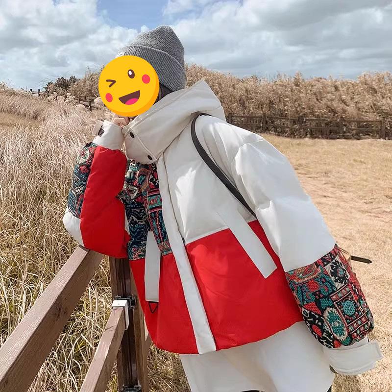 Trendy Ethnic-Style Embroidered Women's Padded Winter Jacket with Hood, 2025 Collection