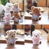 Bearshaped Plush Keychain Charm Short Pile Material Bag Decoration Collecting