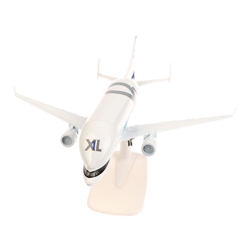 20cm Bílý velrybí transportní letoun A300-600 Beluga Airlines Model letadla Transportní Beluga Odlitek ze slitiny Model letadla Hračka