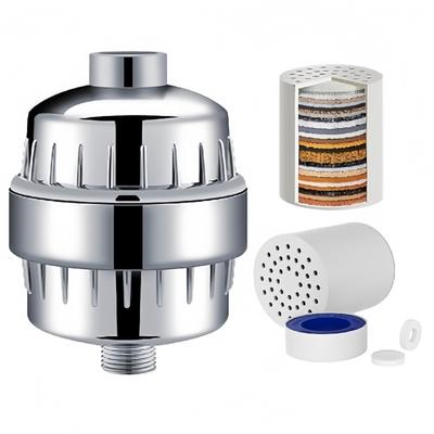 15/20 Stages High Output Shower Water Filter To Remove Heavy Metals Chlorine Fluoride Filtered Soften Hard Water for Shower Head