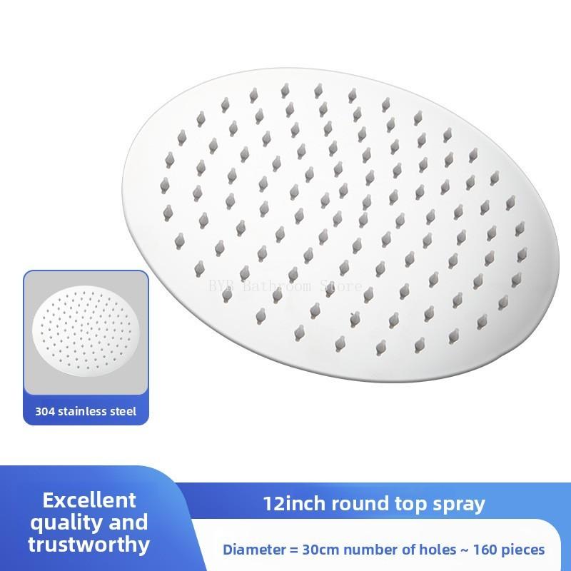 Vysokotlaká dešťová nerezová sprchová hlavice s vysokým průtokem 8" 10" 12" čtvercová konstrukce pro zvýšení tlaku lázeňská koupelnová sprchová hlavice