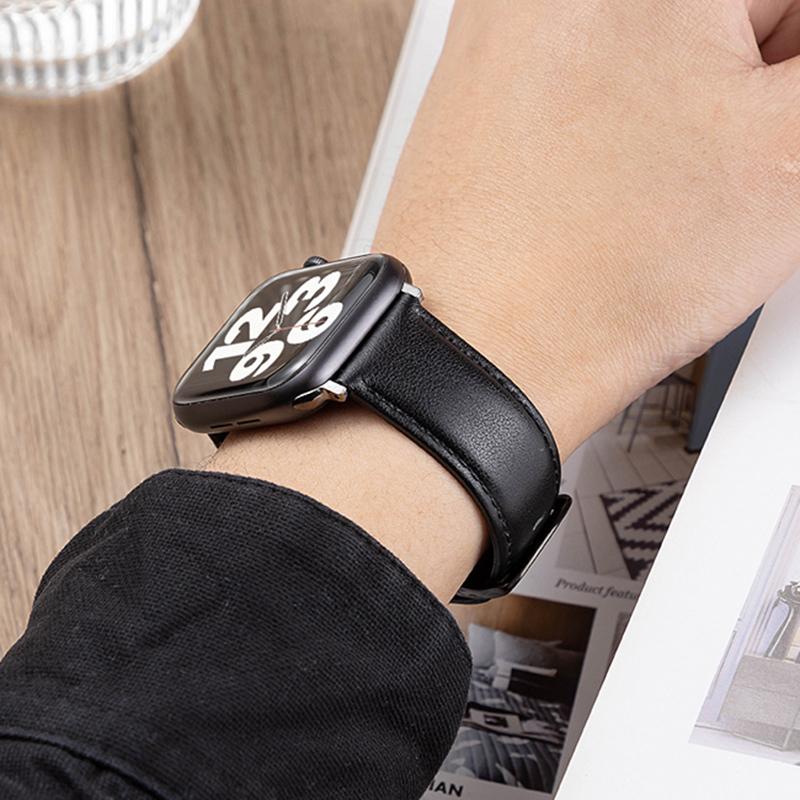 Leather Strap for Apple Watch Band 44mm 45mm 42mm 49mm Ultra Watch Band 38mm 40mm Belt Bracelet  Series Ultra 7 8 5 6 4 SE