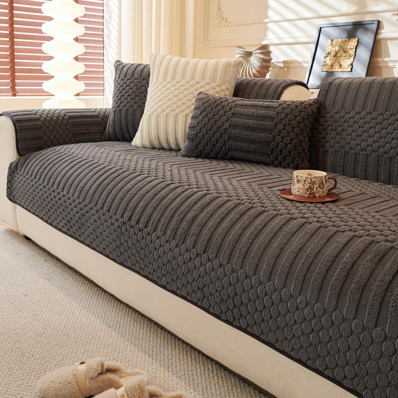 

Бархатный чехол для дивана в гостиную Нескользящий Домашний декор Пылезащитный чехол Французский Жаккардовый Плюшевый Чехол для подушки спинки Ткань 90x160cm