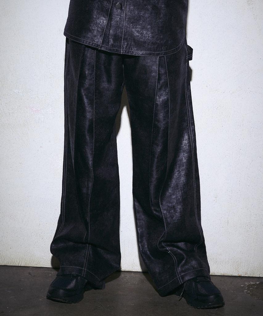 F8KE CHEMICAL CLUB Stitch Detail Hidden Layer Pants
