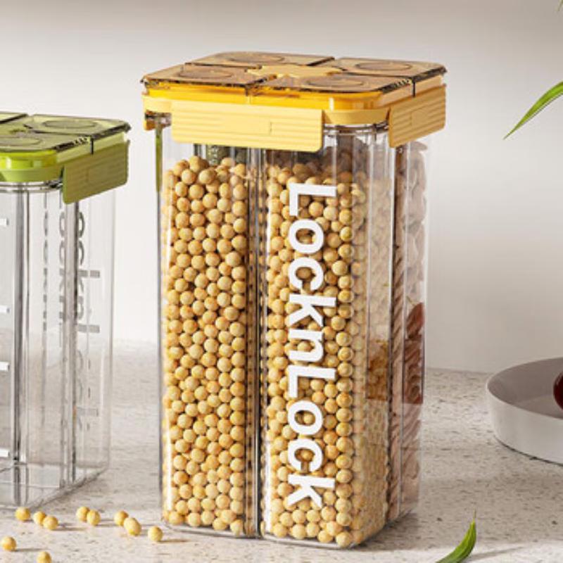 Lock & Lock Four-Compartment Food Storage Jar