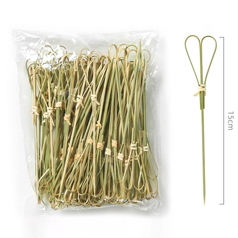 Decoration Kitchen & Bar Cocktail Decoration Bamboo Stick Fruit Stick Art Flower Stick Toothpick