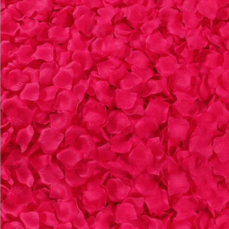 Sele 100/200/500/2000 Pcs Artificial Rose Petals Artificial Flower Silk Petals For Valentine Day Wedding Flower Decoration