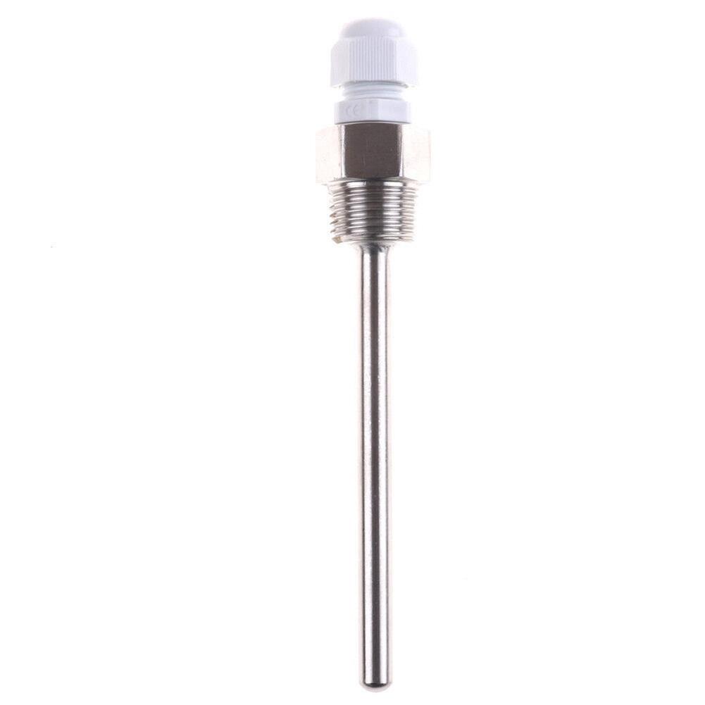 Stainless Steel Thermowell L30-300mm 1/2 BSP G Thread For Temperature Sensors Fit Dia 6mm Tube  Thermometer Hygrometer