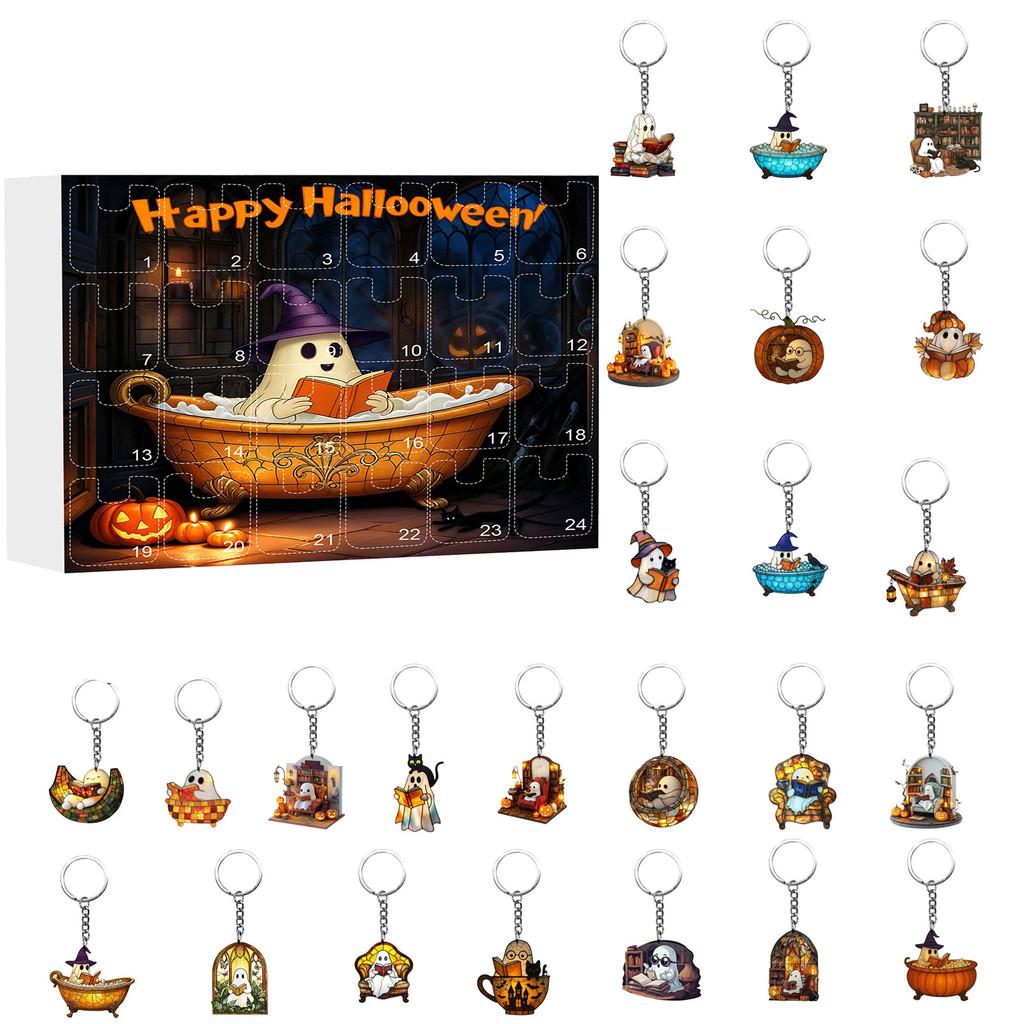 Halloween Ghost Keychain Series With Acrylic Material For Party Decor And Collectors