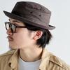 Reck Hatter Cotton Twill Pork Pie Size Twill Suitable for and All Seasons Men's Hat, L, RH-320, Brown, Spring, Summer, Fall,