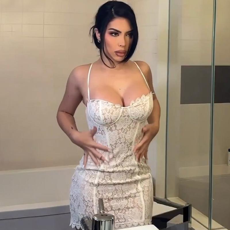 Women's Summer Fashionable Sexy Slim Fit Backpack with Exposed Buttocks Suspender Dress for Women Dresses