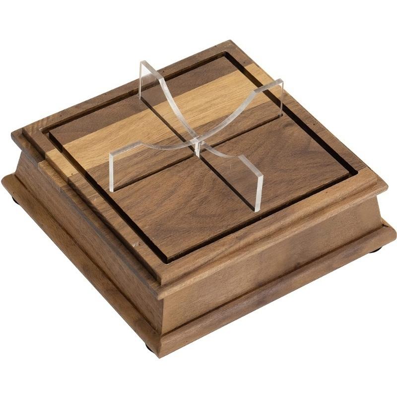Modern Signature Baseball Showcase Box With Clear Acrylic Construction And Wooden Base Presentation Case