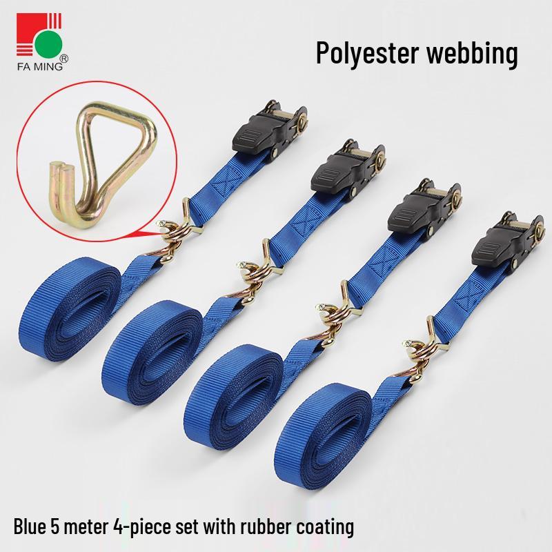 25mm Polyester Self-Driving Off-Road Luggage Ratchet Tie-Down Straps