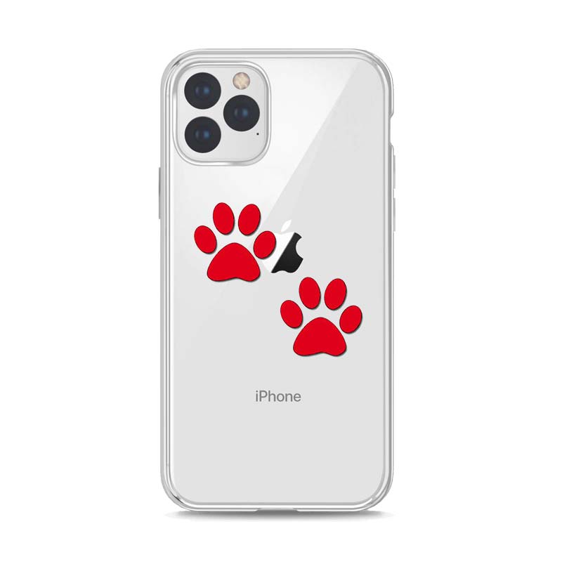 Silikonový kryt na tlapku psa pro Apple IPhone 13 12 Mini 11 Pro XS MAX XR X 8 7 6 6S 5 Plus SE pouzdro na telefon