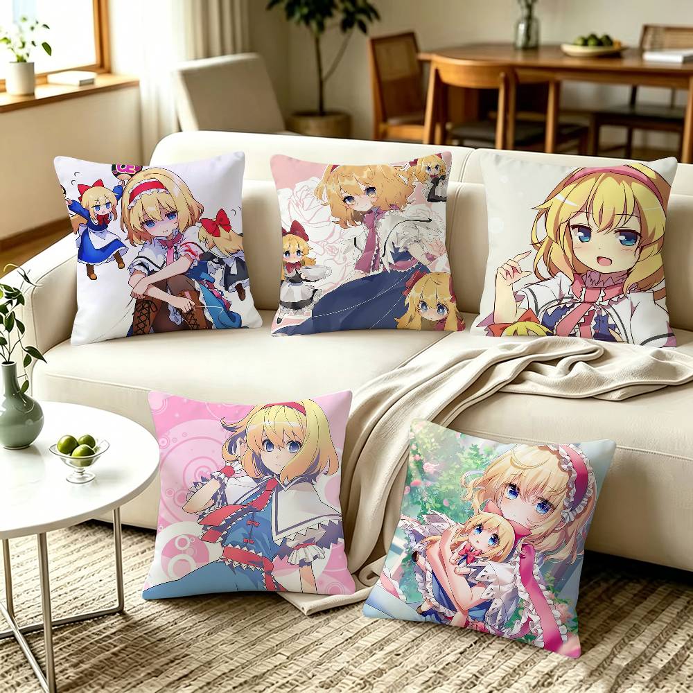 Alice Margatroid TOUHOU Pillow Covers Home Sofa Cushion Covers and Aecorative Custom