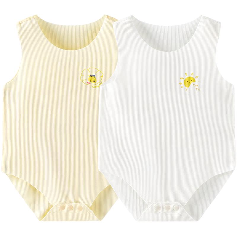 TONGTAI Summer Modal Baby Sleeveless Bodysuit