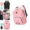 Stilvoller und robuster Oxford-Wickelrucksack für Mütter und Väter mit großem Fassungsvermögen und Mickey Mouse-Motiv