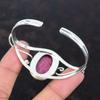Rhodonite Gemstone Cuff Bracelet Elegant Jewelry 925 Sterling Silver Bangle Adjustable Handmade Cuff Bracelet Women Jewelry Engagement Gifts