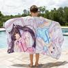 N-Nekopara Cute Kawaii Game Towel Soft Lightweight Anti-Sand Large Beach Towel Quick-Drying Bath Sports Family