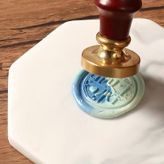 Sealing Wax Backing Board Glossy Multi-functional Marble Wax Stamp Pad Paint