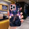 Jujutsu Kaisen Satoru Gojo Gelee Doppelschicht Rosa Handyhülle für iPhone 17 16 15 14 13 12 11 Air Pro Max Plus Schutz