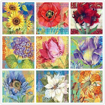 5D Diamond Painting Oil Painting Flower Cross Stitch Embroidery Set Full Diamond Mosaic Sunflower Christmas Gift Home Decoration