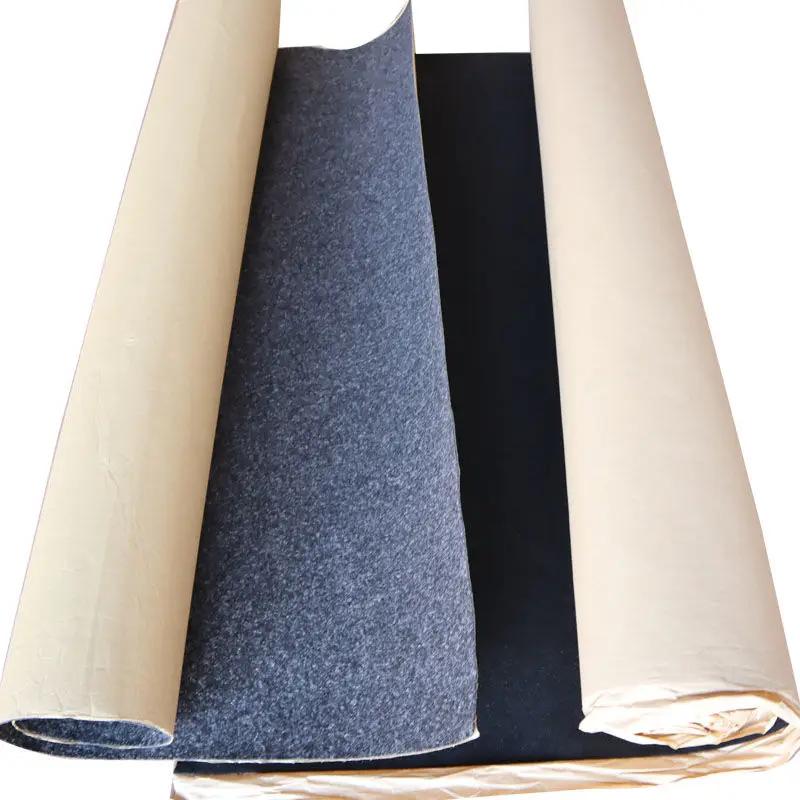 100cm/200cm*50cm Black Dark Gray Color Self-adhesive Felt Fabric Sticky Felt Cloth for Background Decoration Sound Insulation