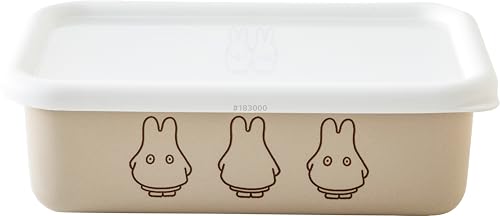 

Fuji Holo Miffy Pastel Shallow Square Container, Greige