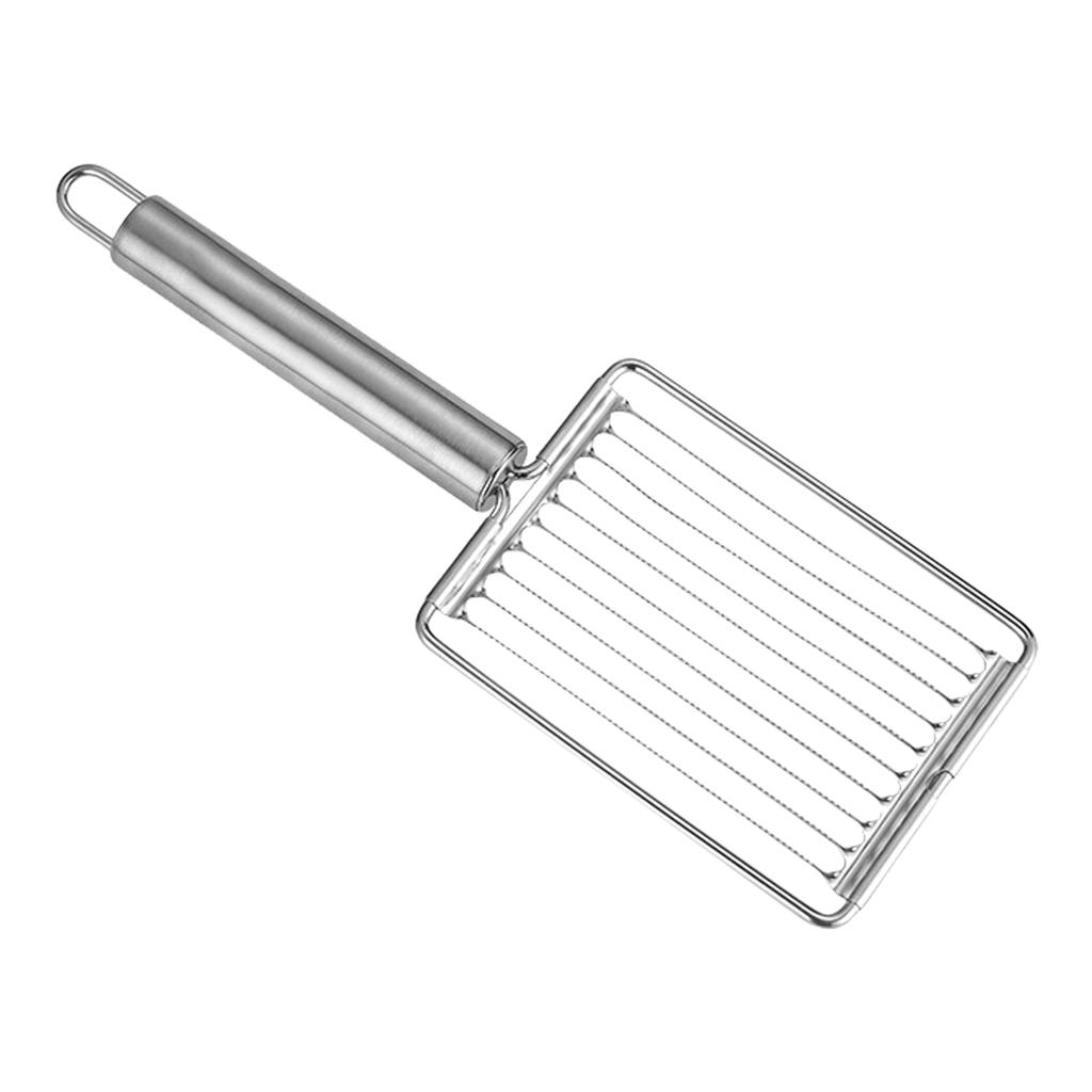 Tomato and Potato Slicer with Ergonomic Handle Stainless Steel Fruit Cutter Cutting Tool for Home and Kitchen Use