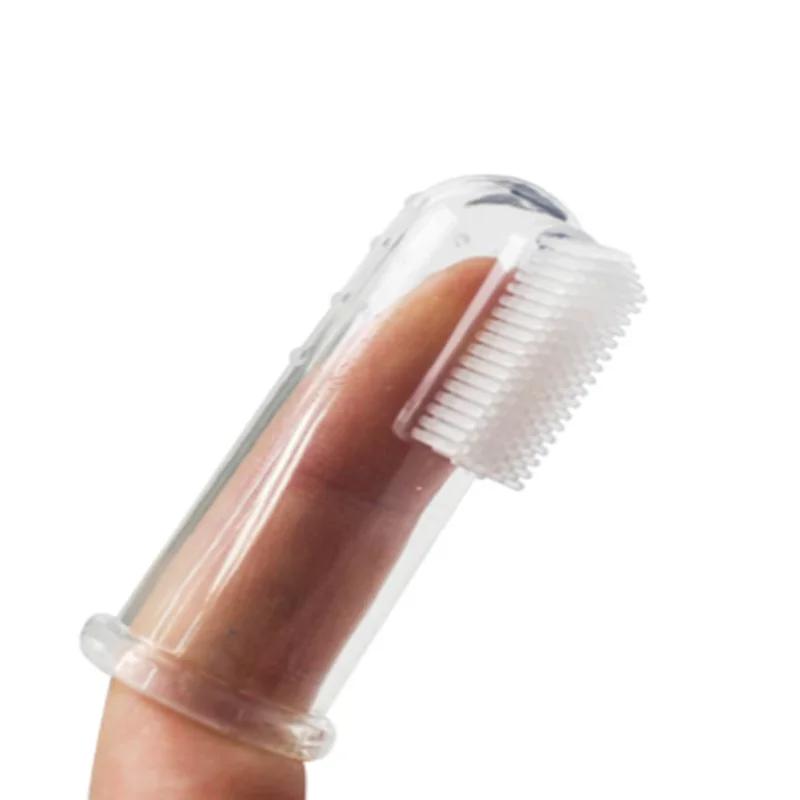 

1Pc Hot Pet Finger Toothbrush Super Soft Non Toxic Teddy Dog Brush Bad Breath Tartar Teeth Tool Dog Cat Cleaning Pet Supplies