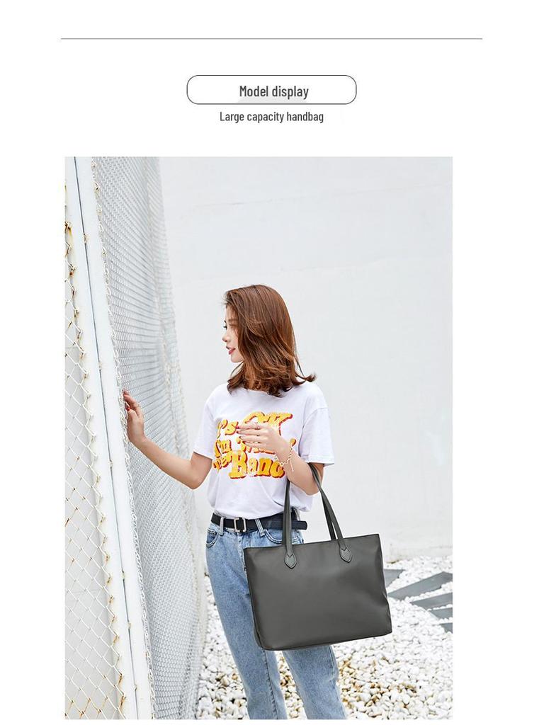 Tao Yin Fashionable Oxford Cloth Large Women's Shoulder Bag - 2024 Korean Style