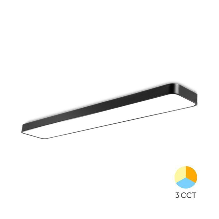 Plafonnier LED Décoratif 45W 3en1 4650lm Noir