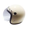 Motorcycle Jet Helmet with Bubble SG Mark One Size Fits B&B Shield, Certified, Ivory, All, BB-004