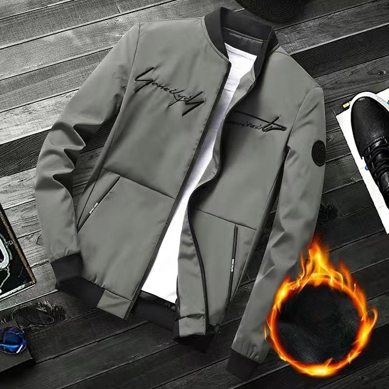 Men's Jackets Korean Style Casual Trendy Stand-up Collar Handsome Jackets Loose Tops New Versatile Baseball