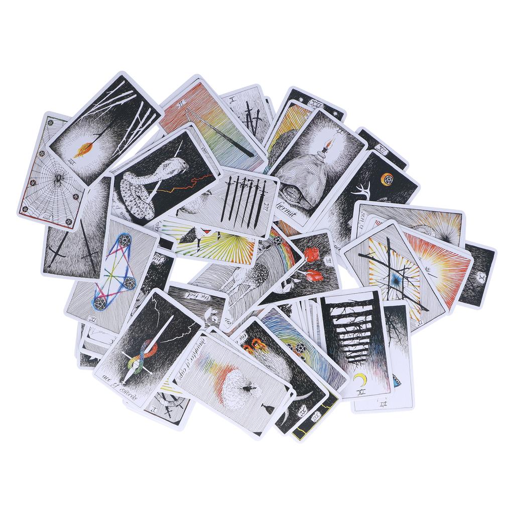 Wild Tarot Cards Unknown Tarot Deck Hologram Paper Divination Playing Cards Game