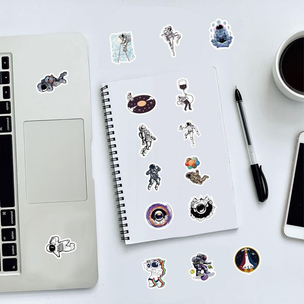 59PCS Cartoon Aerospace Astronaut NASA Graffiti Stickers for Bicycle Hand Account Pencil Case Decals LanLanStickersWorld