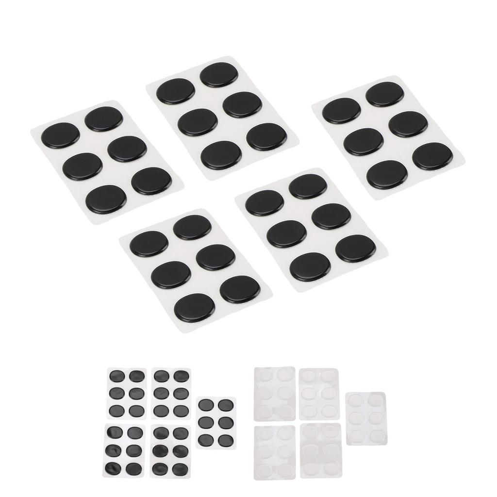 30 Peças Almofada de Gel para Bateria Autoadesiva Silicone Macio Almofadas de Gel Abafadoras Abafadores de Bateria para Controle de Tom